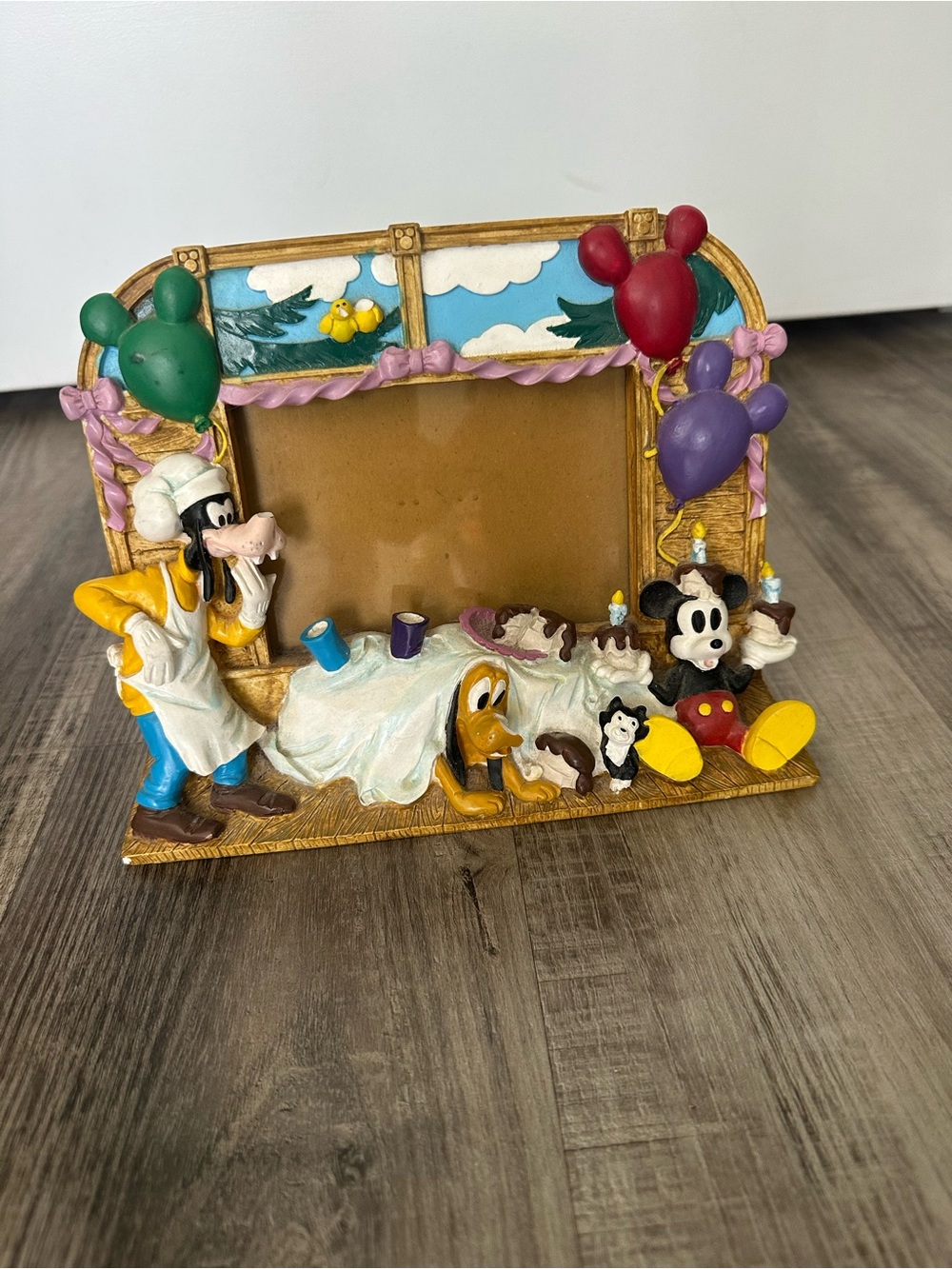 Disney Ceramic Picture Frame with Mickey, Goofy & Pluto - Multicolor